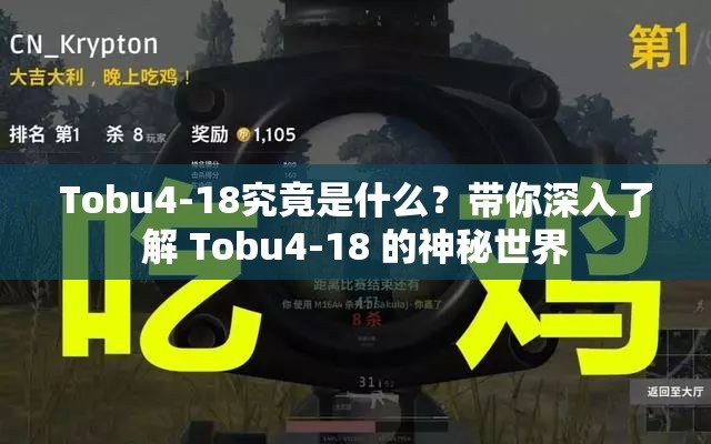 Tobu4-18究竟是什么？带你深入了解 Tobu4-18 的神秘世界