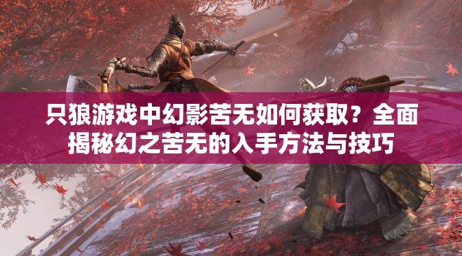 只狼游戏中幻影苦无如何获取？全面揭秘幻之苦无的入手方法与技巧