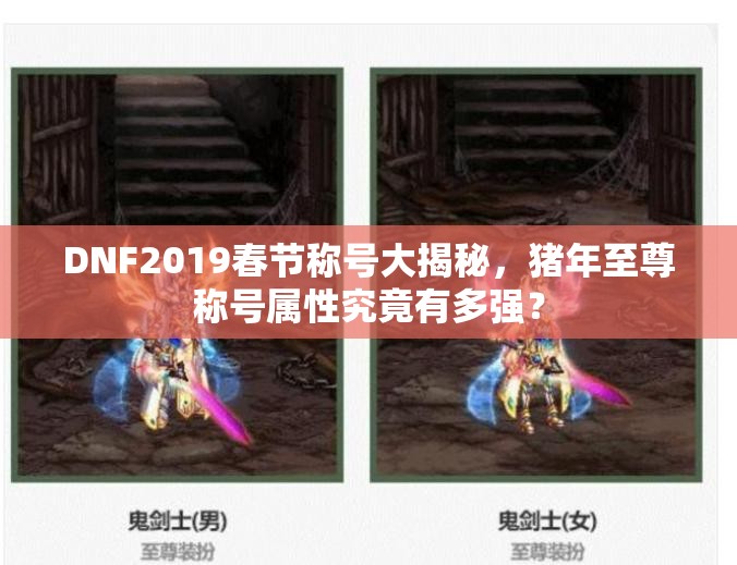 DNF2019春节称号大揭秘，猪年至尊称号属性究竟有多强？