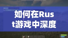 如何在Rust游戏中深度解析并设置出完美的夜视效果？