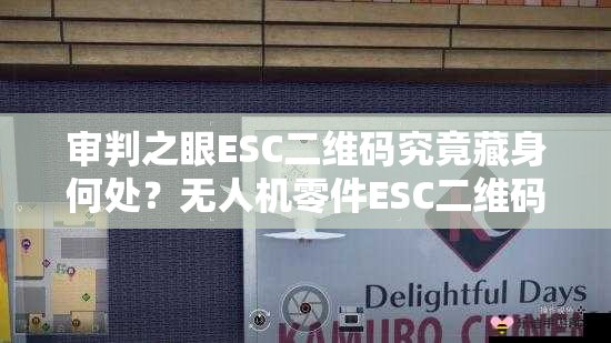 审判之眼ESC二维码究竟藏身何处？无人机零件ESC二维码位置变迁全揭秘